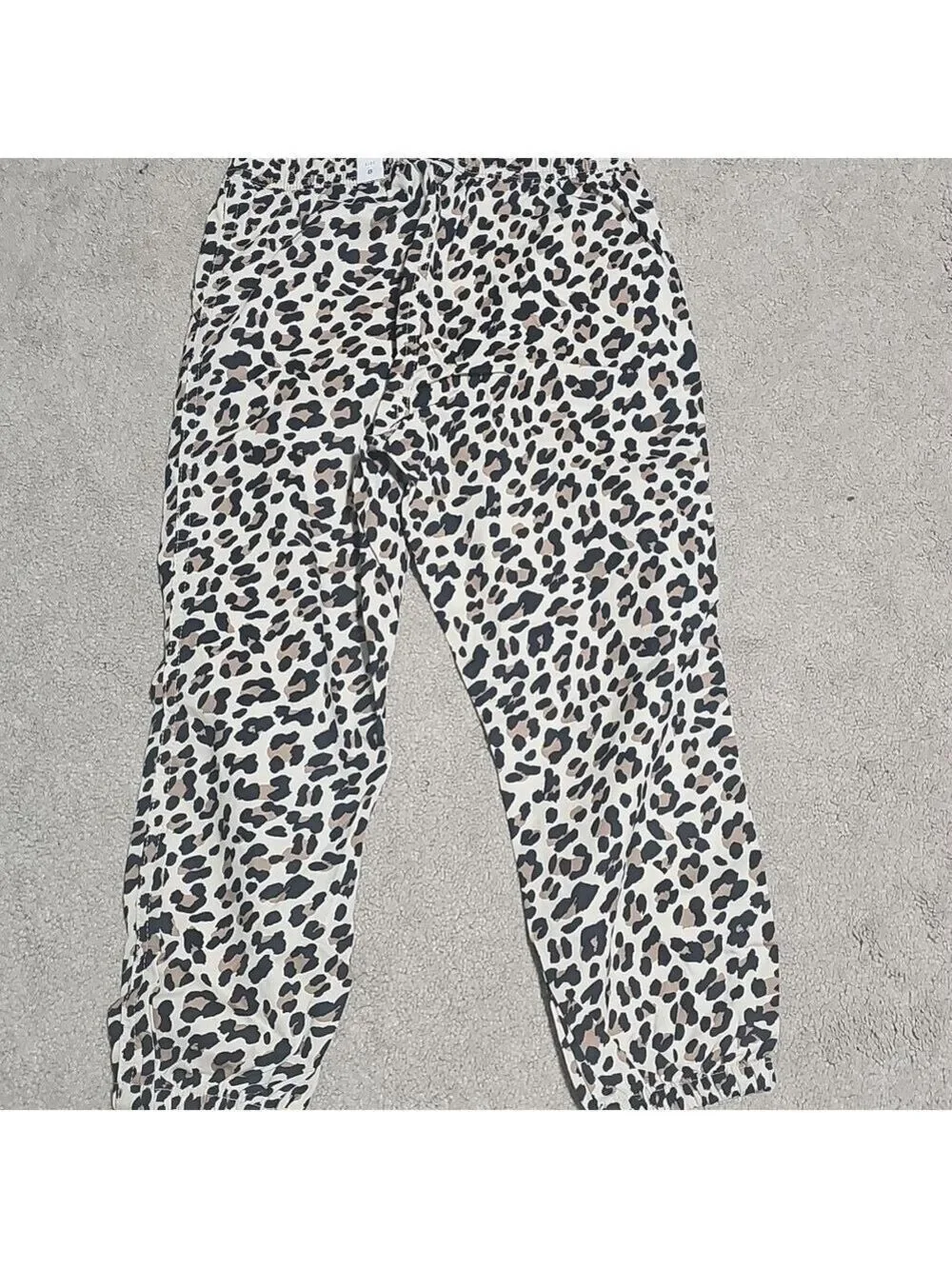 Children Place Tan and Black Leopard Print Pants